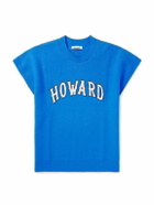Wales Bonner - Howard Appliquéd Wool Sweater Vest - Blue