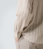 Stòffa Striped cotton and silk shirt