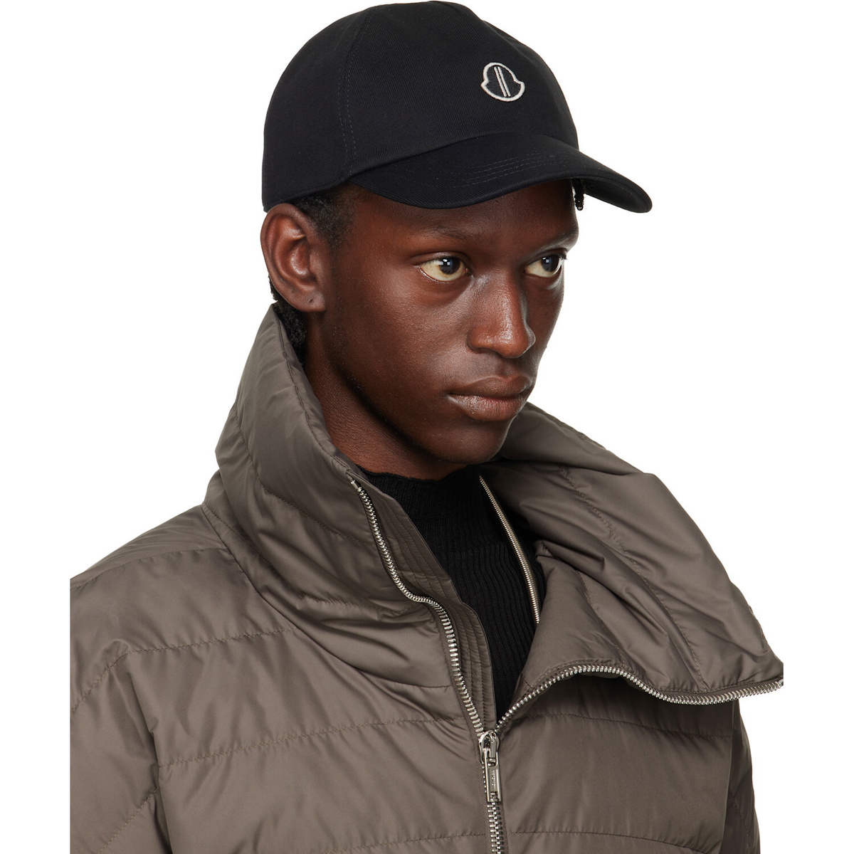 Rick Owens Moncler + Rick Owens Black Baseball Hat