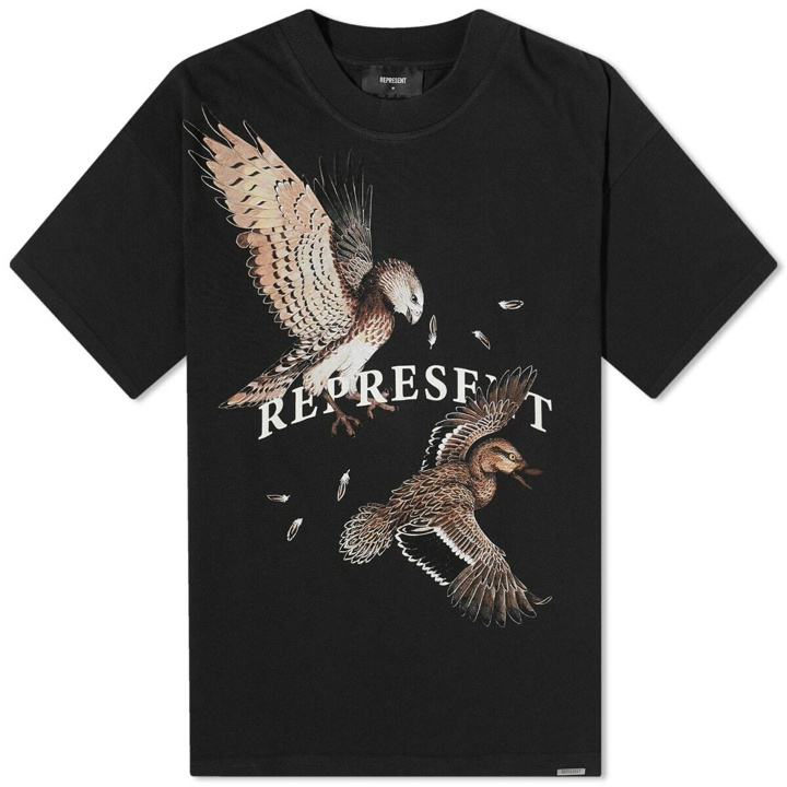 Photo: Represent Men's Birds Of Prey T-Shirt in Off Black