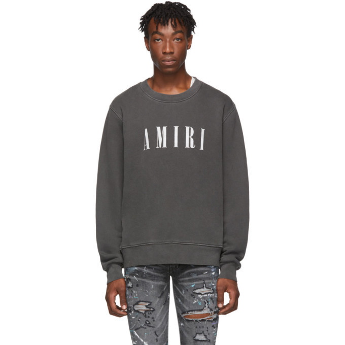 Photo: Amiri Grey Logo Core Sweatshirt