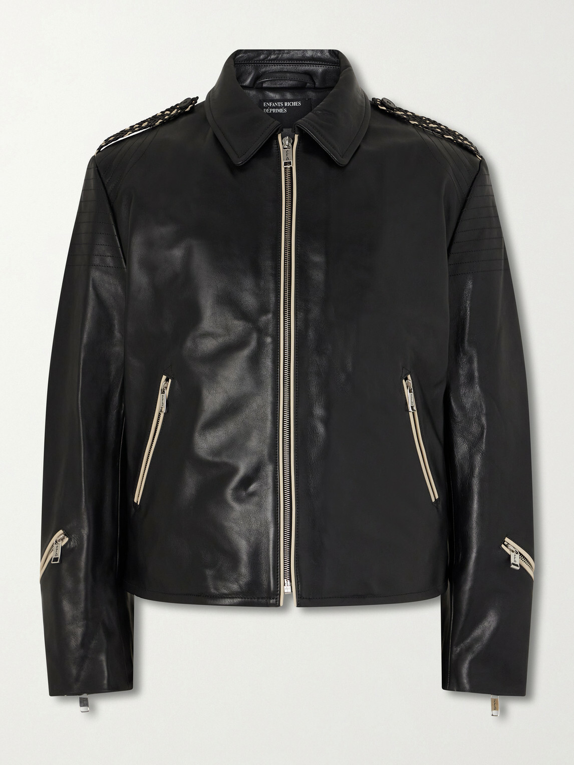 Enfants Riches Déprimés - Afterlife Leather Jacket - Black