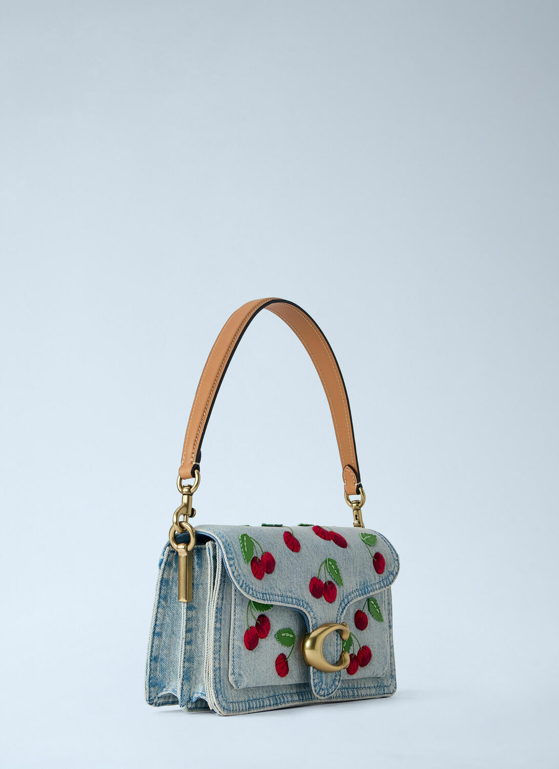 Coach Tabby Shoulder Bag 26 With Cherry Embroidery