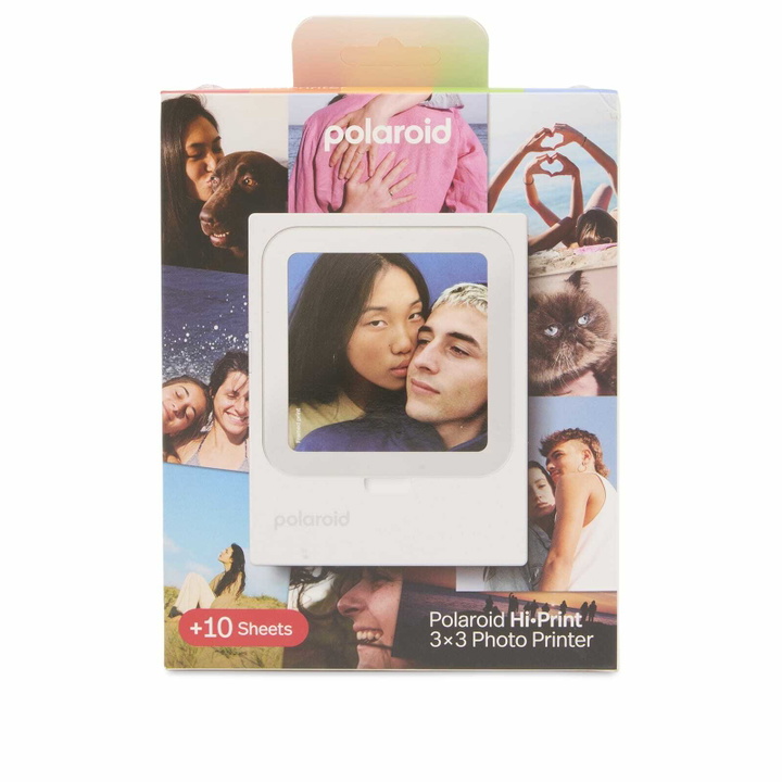 Photo: Polaroid Hi Print 3x3 Pocket Photo Printer & 10 Sheets in White 