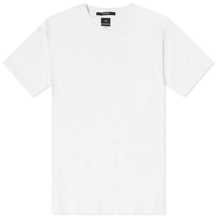 Photo: Ksubi Men's 4x4 Biggie T-Shirt in White/Orange