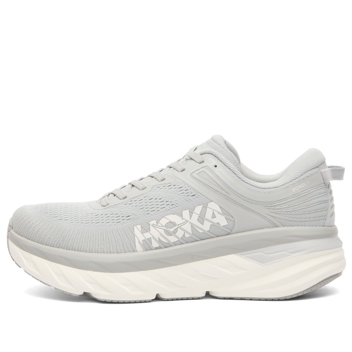 HOKA ONE ONE Women's Bondi 7 Sneaker in Harbor Mist/White