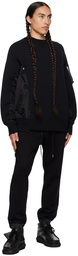 sacai Black Sponge Sweatshirt