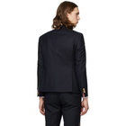 Thom Browne Navy Super 120s Twill Sport Blazer