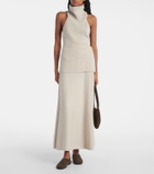 Lisa Yang Torie high-rise cashmere maxi skirt