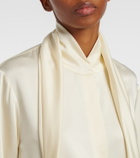 Jil Sander Scarf-detail satin shirt