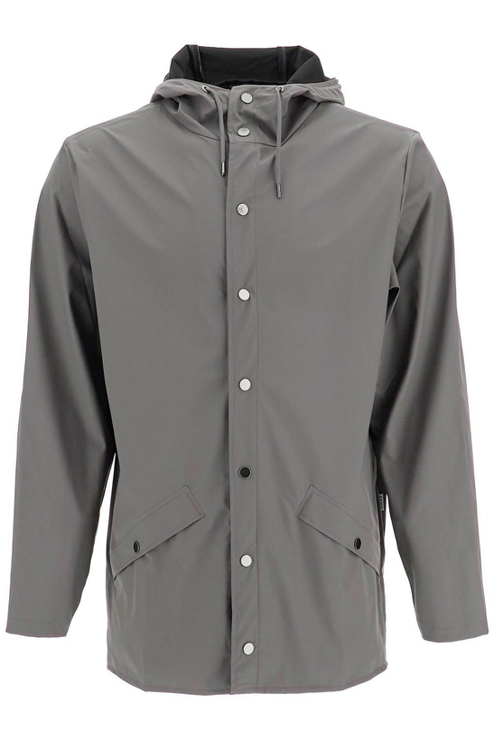 Photo: RAINS unisex rain jacket Grey