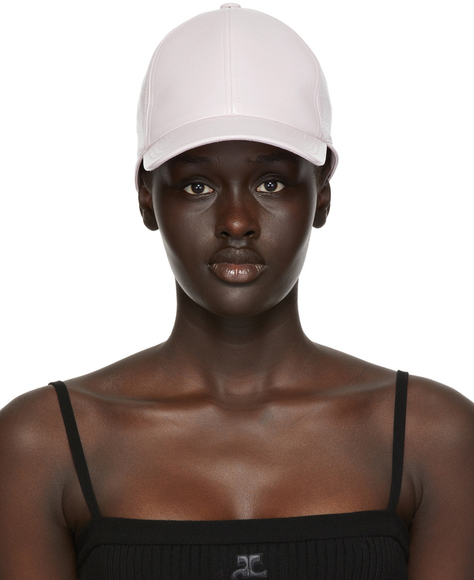 Courrèges Pink Vinyl Cap Courreges