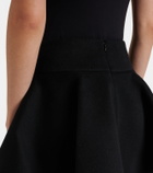 Wardrobe.NYC Circle wool miniskirt