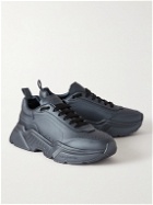 Dolce & Gabbana - Laminated Leather Sneakers - Blue