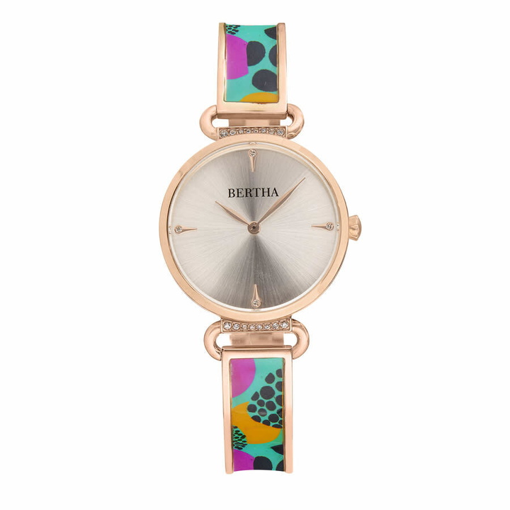 Photo: Bertha Katherine Quartz Crystal Rose Gold Dial Ladies Watch BTHBS1304