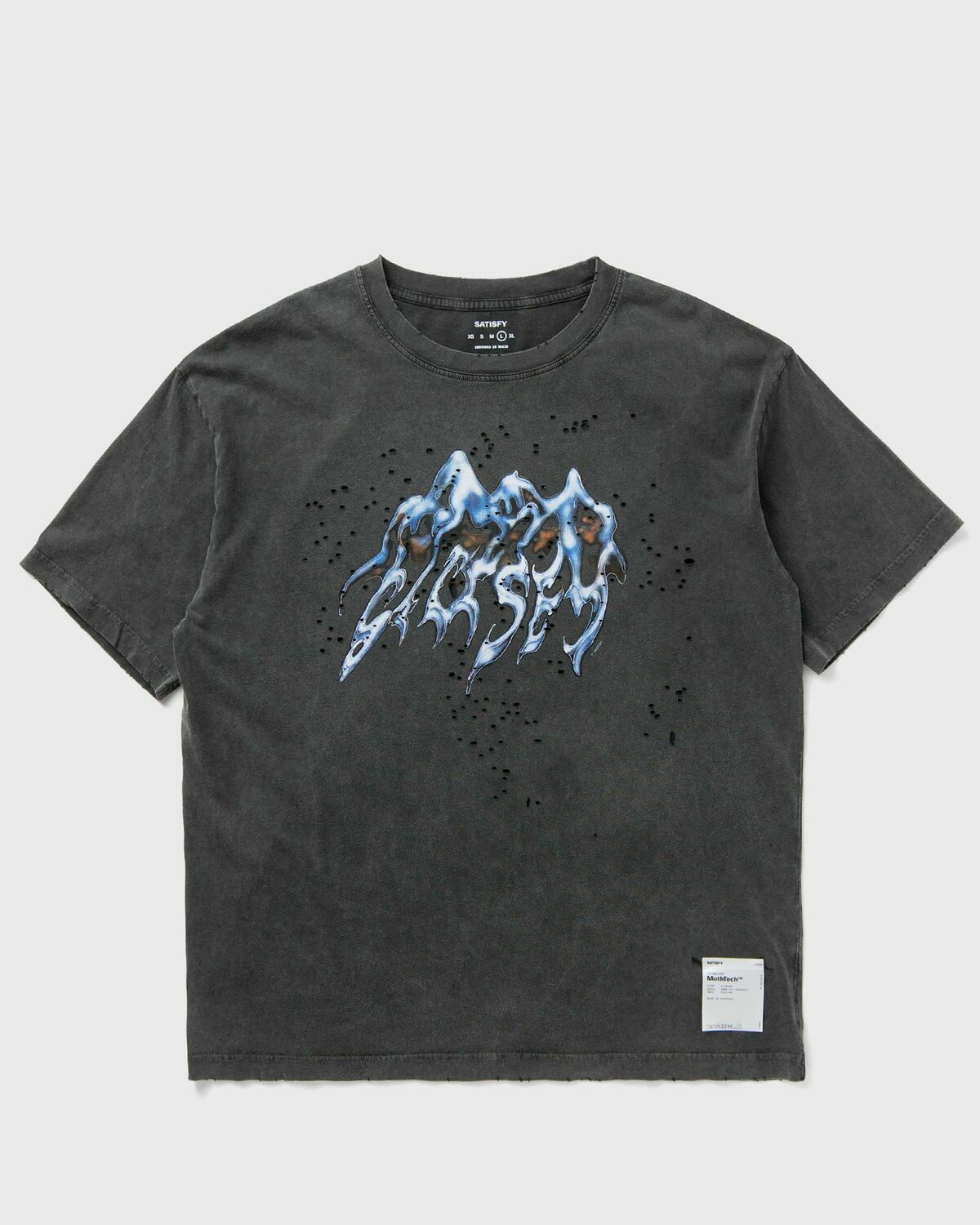 Satisfy Running MothTech Tee Black Mens Shortsleefe