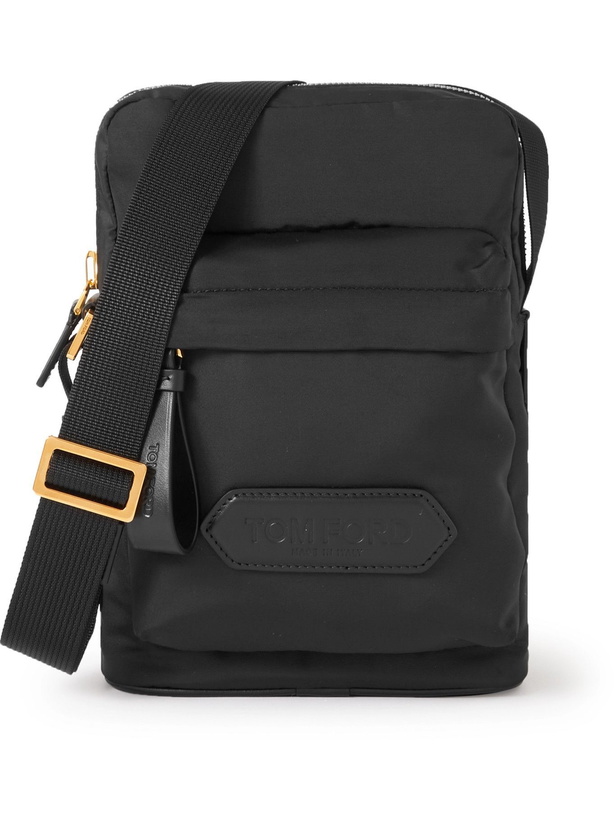 Photo: TOM FORD - Leather-Trimmed Nylon Messenger Bag