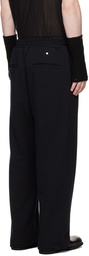 Omar Afridi Black Riveted Lounge Pants