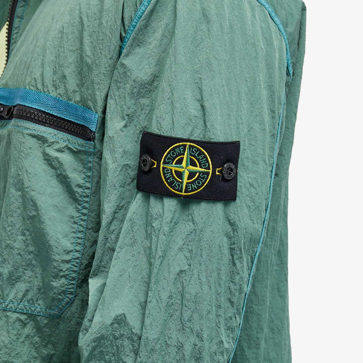 Stone Island Men's Nylon Metal Shirt Jacket in Light Green