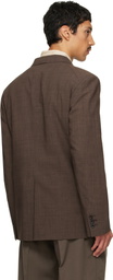 Paul Smith Brown Crêpe Four-Pocket Blazer