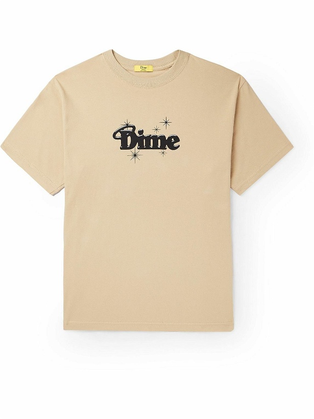 Photo: DIME - Halo Logo-Print Cotton-Jersey T-Shirt - Neutrals