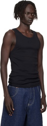 VETEMENTS Black Oval Logo Tank Top