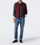 Brunello Cucinelli Checked cotton-blend flannel shirt