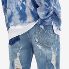 Cole Buxton Men's Distressed Denim Jeans in Blue