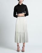 Alessia Santi Womens Midi skirt Light in Green