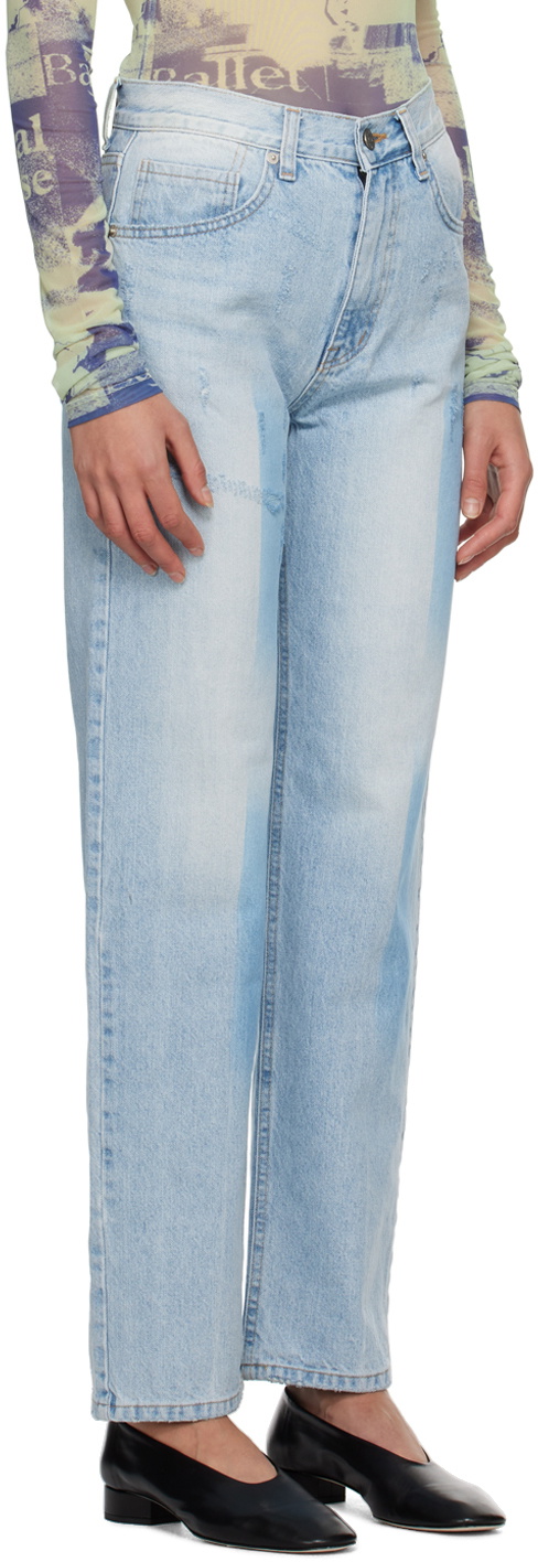 TheOpen Product Blue Shaded Jeans