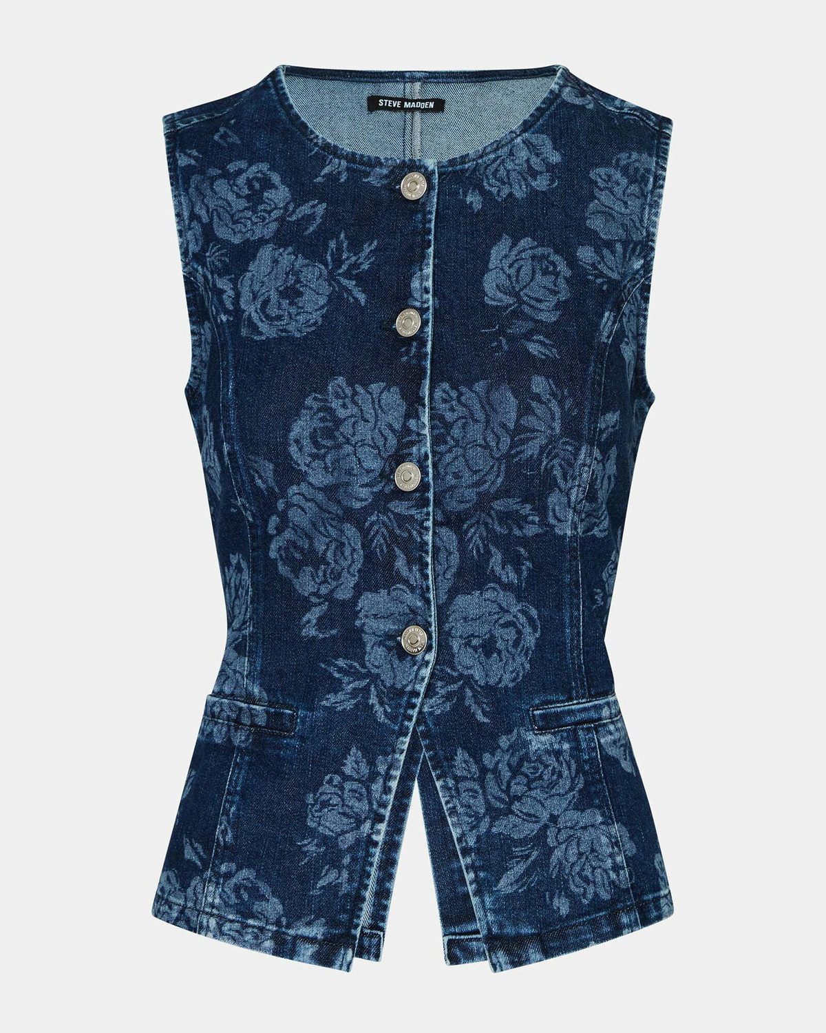 Steve Madden Welsey Top Vests in Indigo