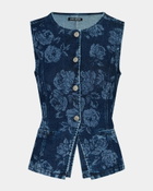 Steve Madden Welsey Top Vests in Indigo