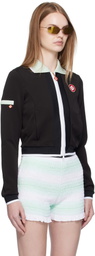 Casablanca Black Viscose Track Jacket