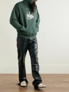 Enfants Riches Déprimés - Printed Cotton-Jersey Hoodie - Green