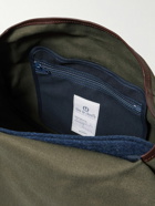Bleu de Chauffe - Musette Business Leather and Webbing-Trimmed Canvas Weekend Bag