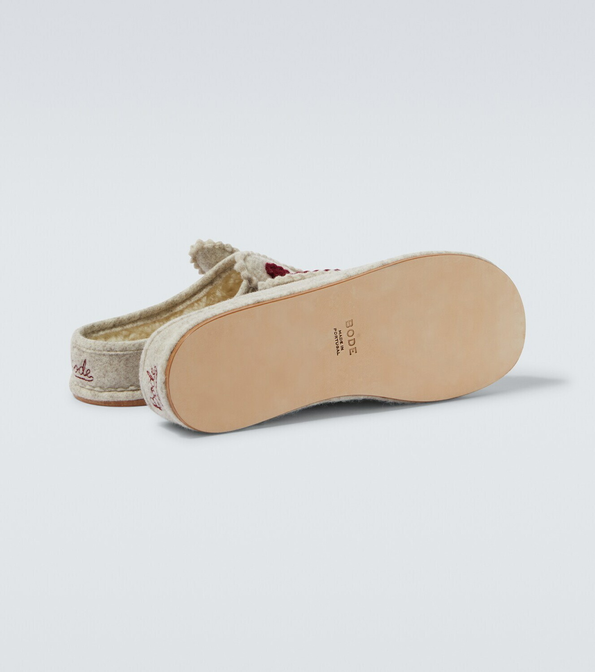 Bode Wool-blend slippers