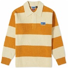 Patagonia 50th Anniversary Recycled Wool Rugby Knit in Rugby Stripe: Dried Mango