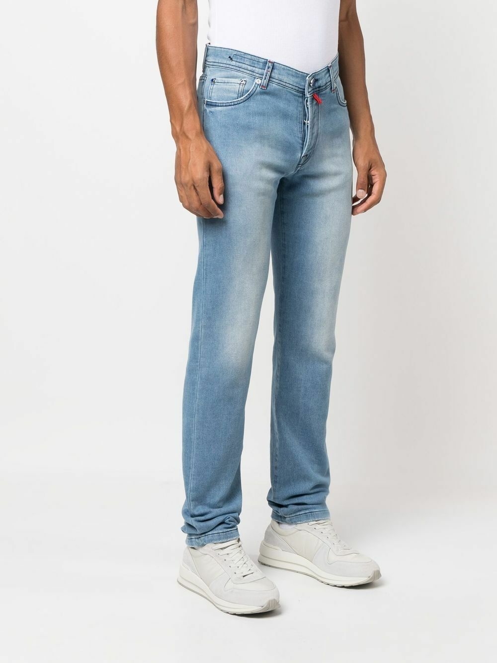 KITON - Stretch Cotton Slim Fit Jeans Kiton