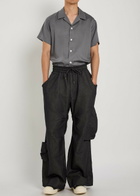 Vivienne Westwood Achilles Draped Wide-leg Cotton-blend Cargo Trousers Navy