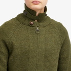 Barbour Men's TO KI TO Paxman Zip Cardigan in Dark Olive
