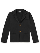 DOPPIAA - Ribbed Cotton Cardigan - Black