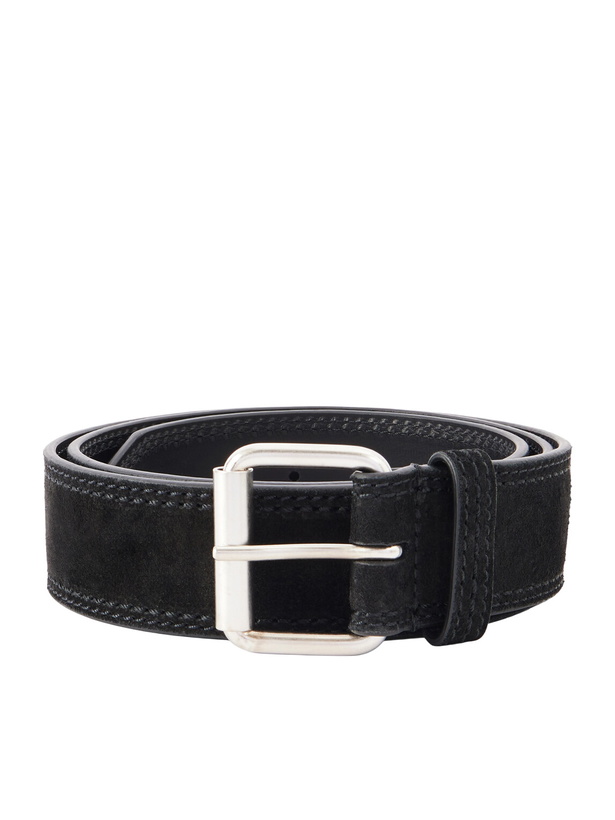 Photo: Dries Van Noten - 4cm Suede Belt - Black