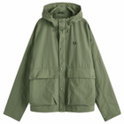 Fred Perry Men's Ripstop Snorkel Parka Jacket in Laurel Wreath Green