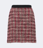 Versace Wool-blend tweed miniskirt