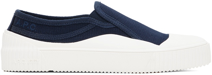 Photo: A.P.C. Navy Iggy Sneakers