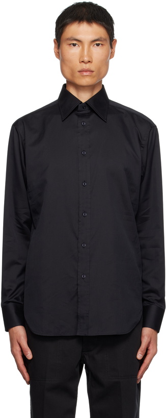 Photo: TOM FORD Black Button-Up Shirt