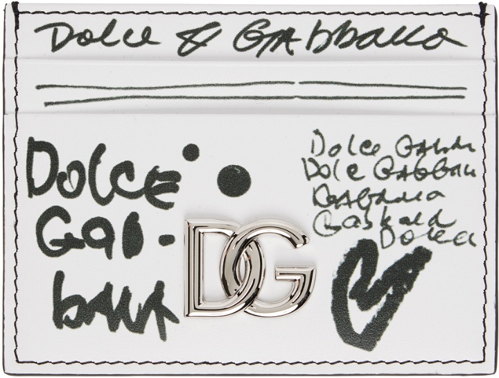 Photo: Dolce & Gabbana White Logo Card Holder