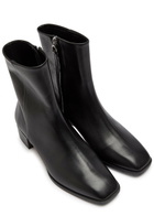 Aeyde Lee 40 Leather Ankle Boots Black