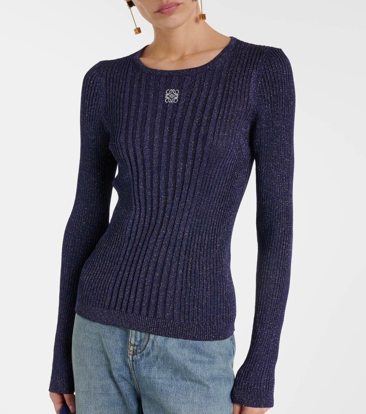 Loewe Anagram ribbed-knit top Loewe