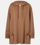 'S Max Mara Hooded virgin wool jacket